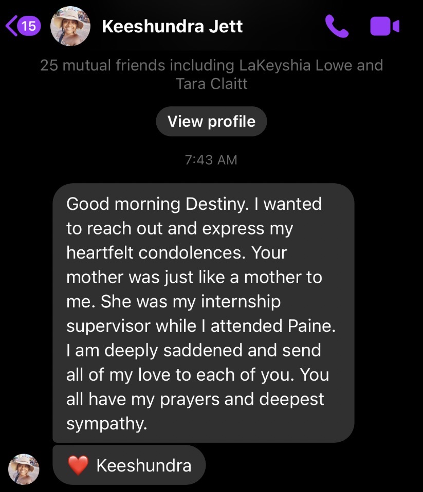 Tribute from Keeshundra Jett