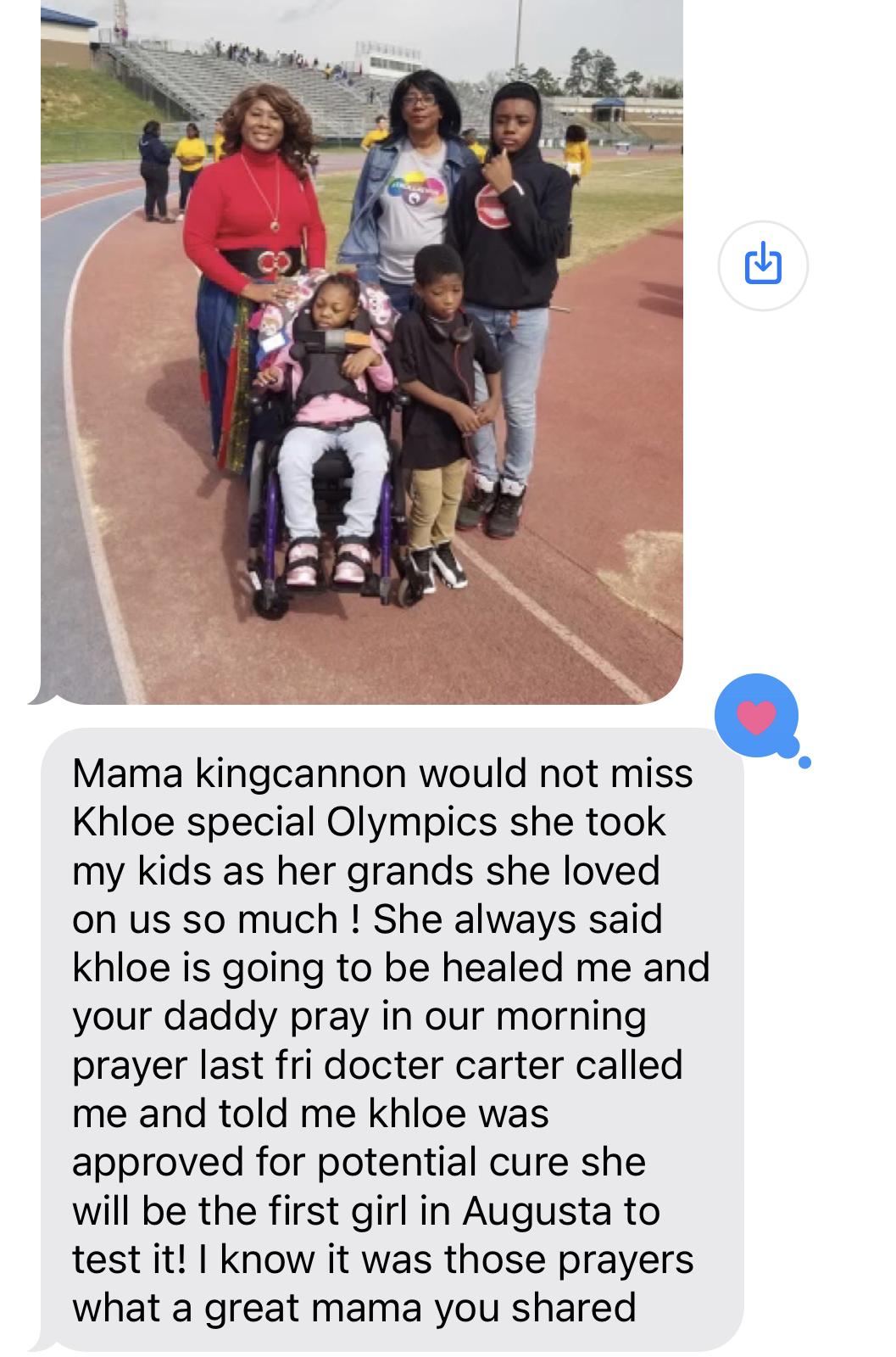 Tribute from Khloe's Mom