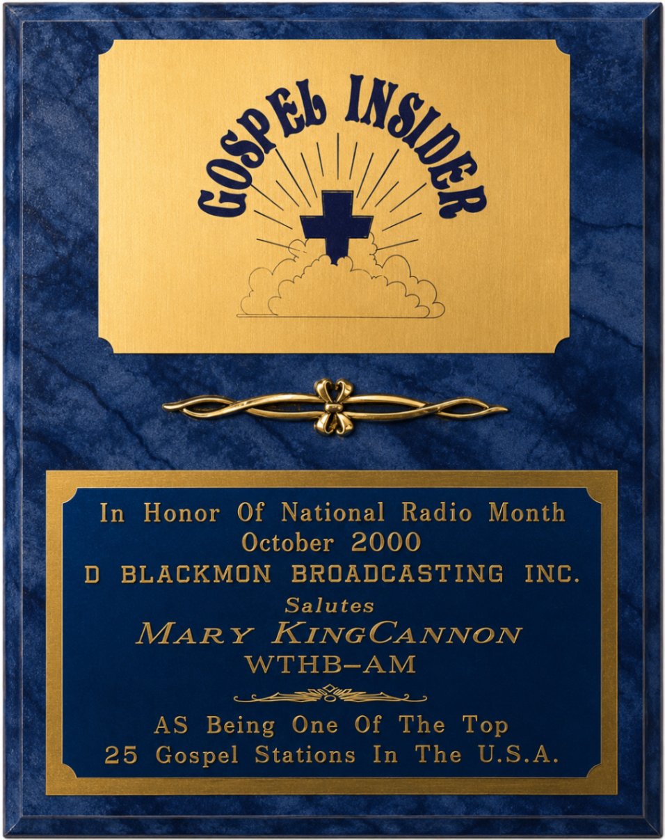 Top 25 Gospel Stations Honor, 2000