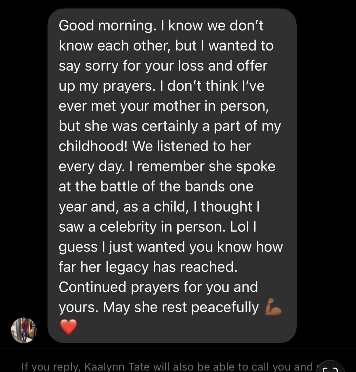 Tribute from A Listener